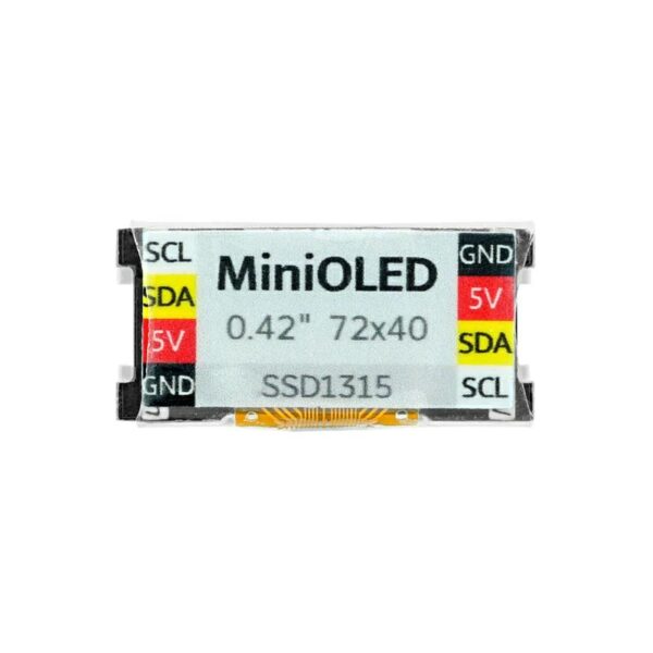 M5Stack Mini OLED Unit 0.42-Zoll 72x40 Display (Rückseite)