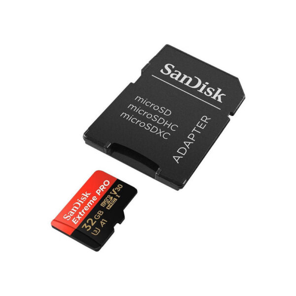 SanDisk Extreme Pro microSDHC A1 UHS-I U3 Speicherkarte + Adapter 32GB