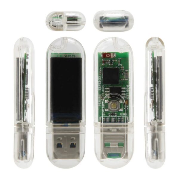 LILYGO T-Dongle-S3 with LCD views