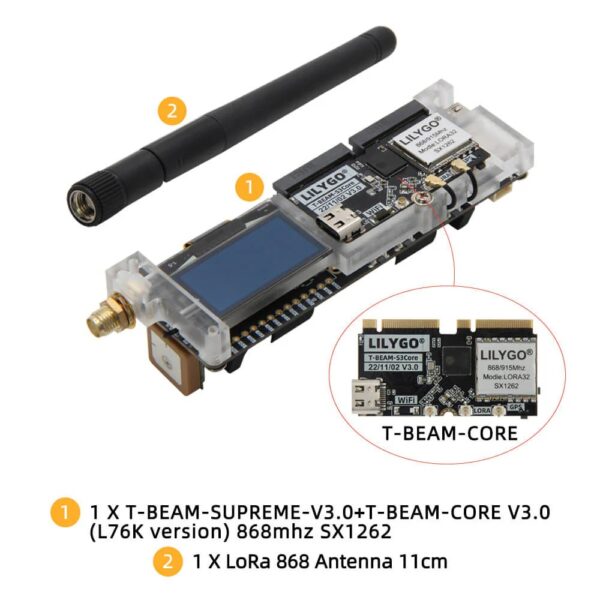 LILYGO T-Beam SUPREME (M) 868MHz overview