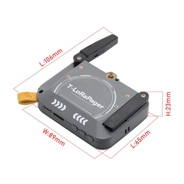 LILYGO T-LORA PAGER Size