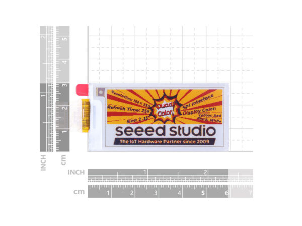 2.13 Zoll 4-Color ePaper Display size