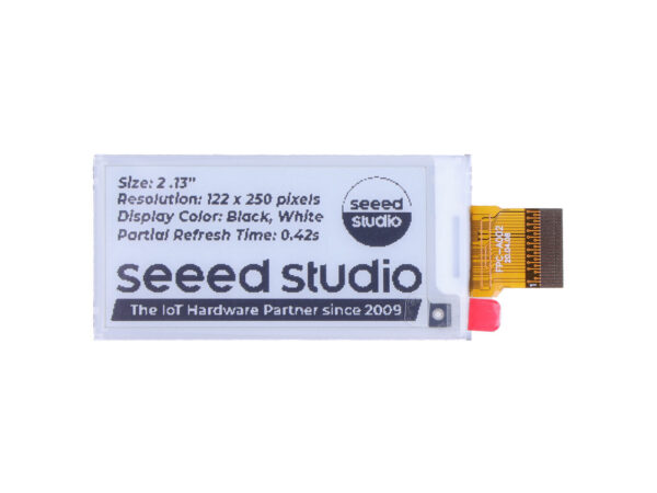 Seeed Studio 2.13″ Monochrome ePaper Display front