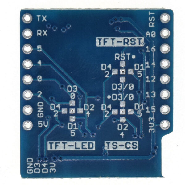 Lolin TFT I2C Connector Shield back