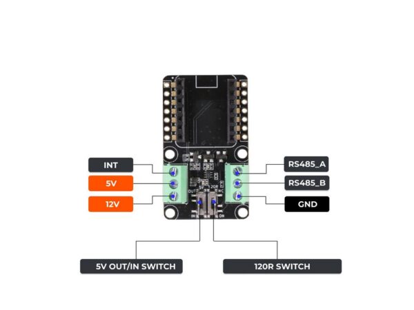 Seeed Studio RS485 Breakout Board for XIAO pinout